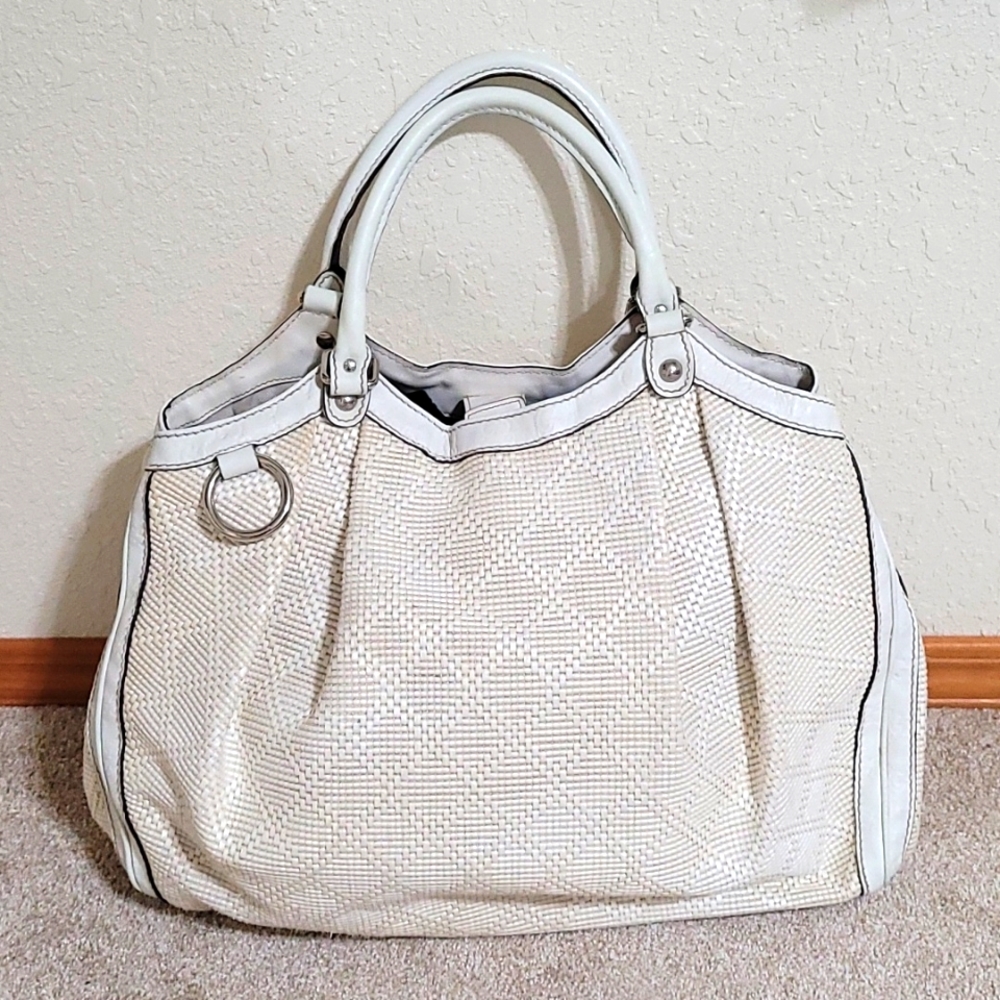 Gucci Woven Sukey  Large Bag